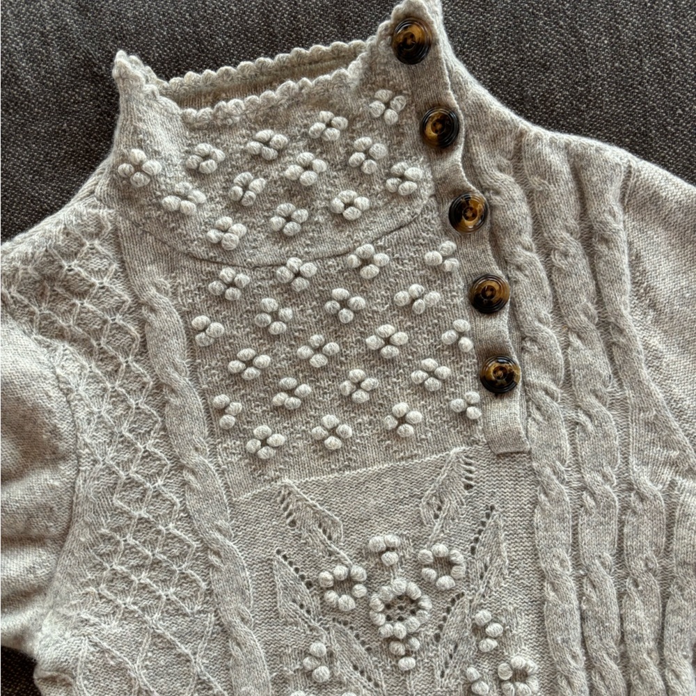 Anthropologie Knitted Sampler Sweater - Picture 2 of 6